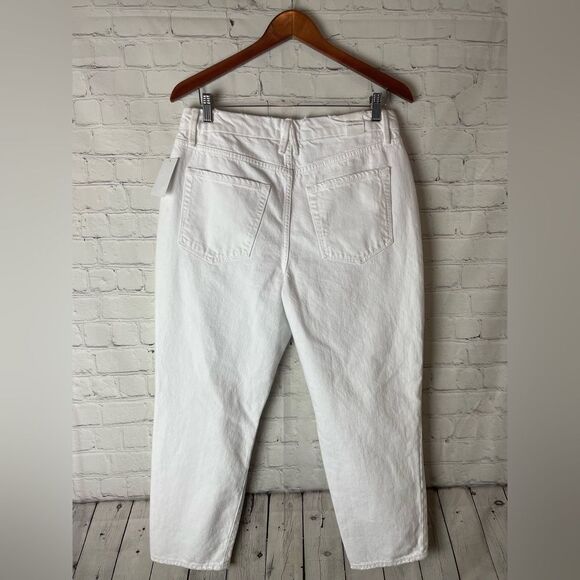 Good American High Waist Distressed White Jeans Size 10/30 NWT - Picture 11 of 12